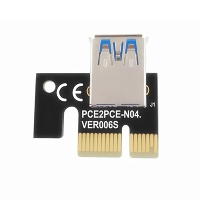 5 Teile/los PCI-E Riser Board USB 3.0 Pci-E Riser Ver 009S Express 16X Extender Riser Adapter Karte Sata 15 zu 6 Pin Power Kabel