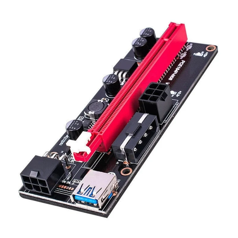 5 Teile/los PCI-E Riser Board USB 3.0 Pci-E Riser Ver 009S Express 16X Extender Riser Adapter Karte Sata 15 zu 6 Pin Power Kabel
