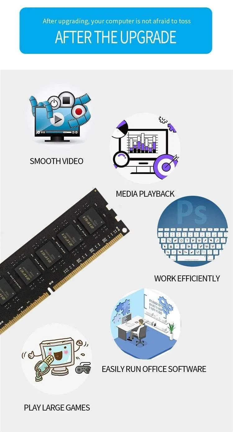 DDR3L 8 GB 4 GB 1600 MHz 1333 MHz 1066 MHz 240Pin LO-DIMM Voll kompatibel für Desktop
