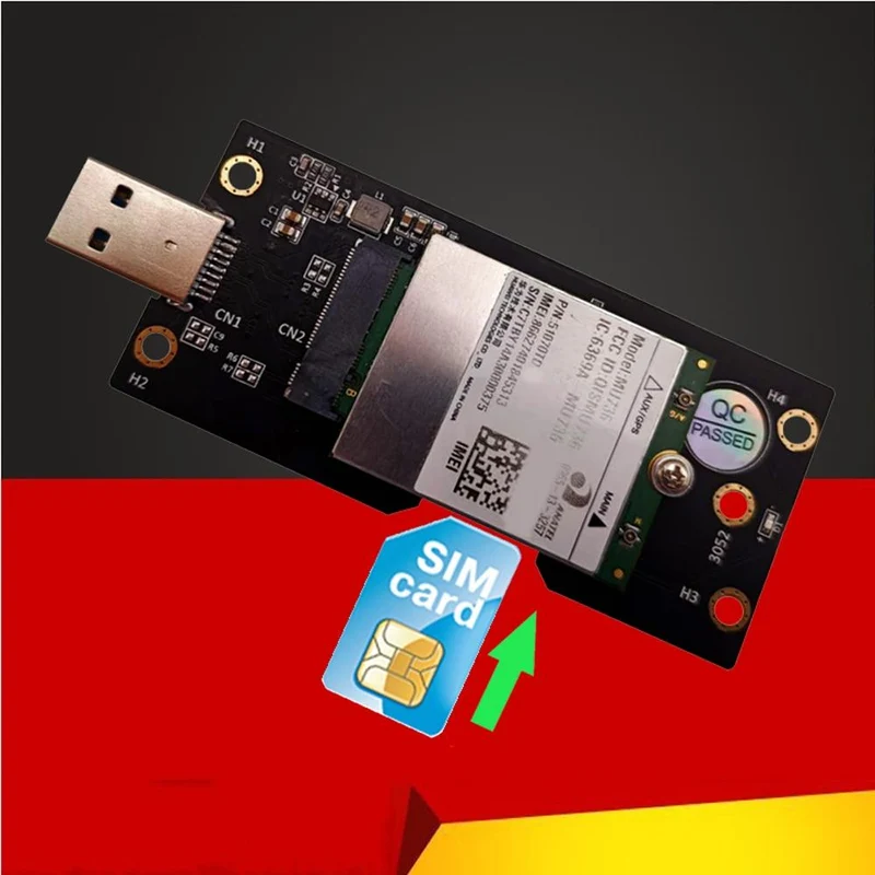 NGFF M.2 Schlüssel B zu USB 3.0 Adapter Konverter Kartenplatine Desktop PC PC-Steckplatz für 3G / 4G / 5G Modul M.2 zu USB Riser Karte hinzufügen