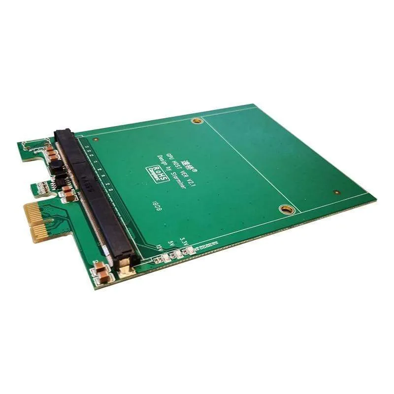 PCI-E zu MXM3.0 Grafikkarte PCI Express X1 zu MXM 3.0 Raiser Riser Card Adapter Konverter Board mit LED für BTC Miner Mining