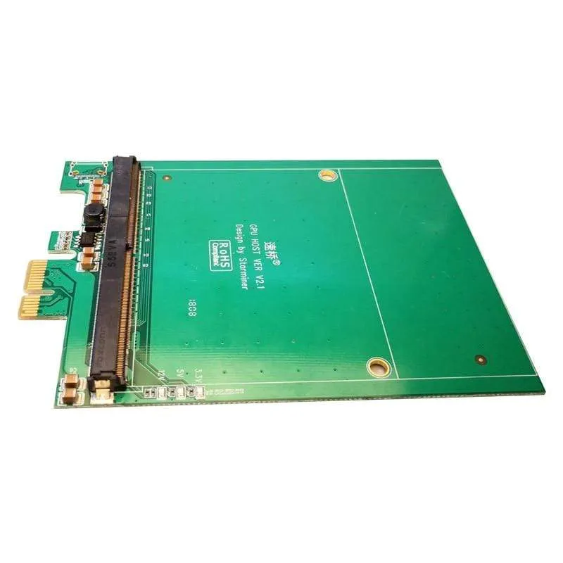 PCI-E zu MXM3.0 Grafikkarte PCI Express X1 zu MXM 3.0 Raiser Riser Card Adapter Konverter Board mit LED für BTC Miner Mining