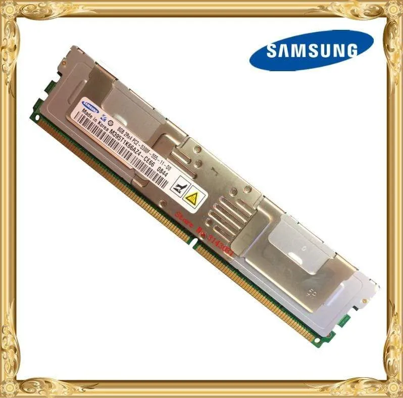 Samsung Serverspeicher DDR2 8GB 16GB 667MHz PC2-5300F RAM ECC FBD FB-DIMM Vollständig gepuffert 240pin 5300 8G 2Rx4