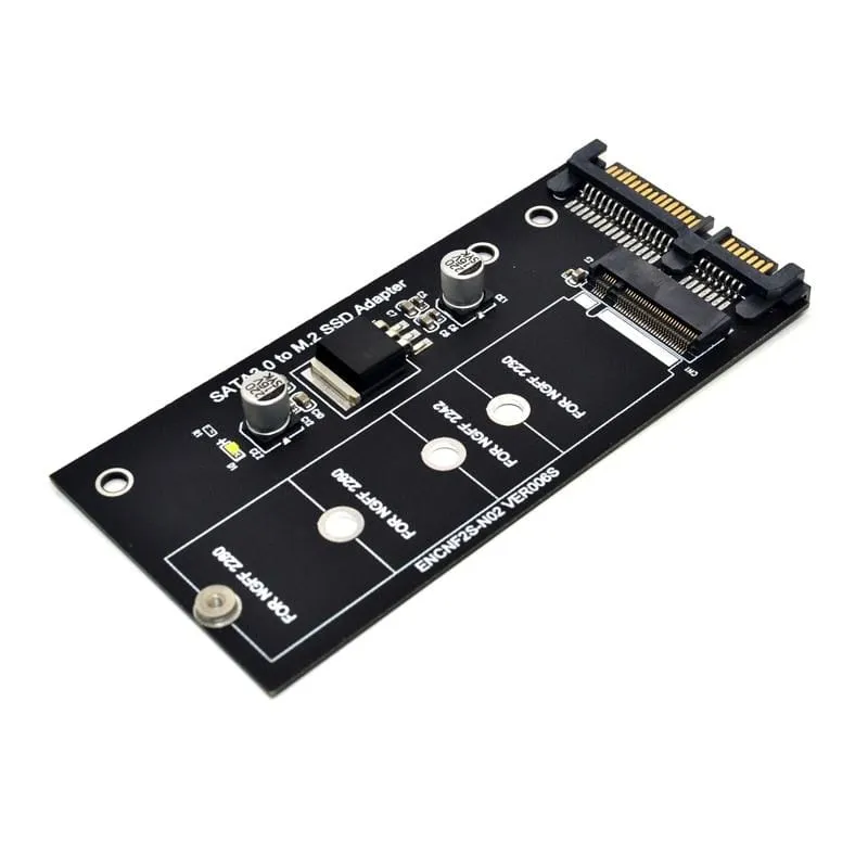 H1111Z Add-on-Karte NGFF M.2 Adapter M2 SATA3 Raiser M.2 auf SATA Adapter SSD M2 auf SATA Erweiterungskarte B Key Support 30/42/60/80 mm
