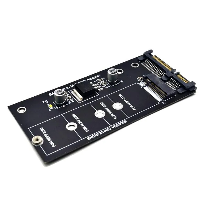 H1111Z Add-on-Karte NGFF M.2 Adapter M2 SATA3 Raiser M.2 auf SATA Adapter SSD M2 auf SATA Erweiterungskarte B Key Support 30/42/60/80 mm