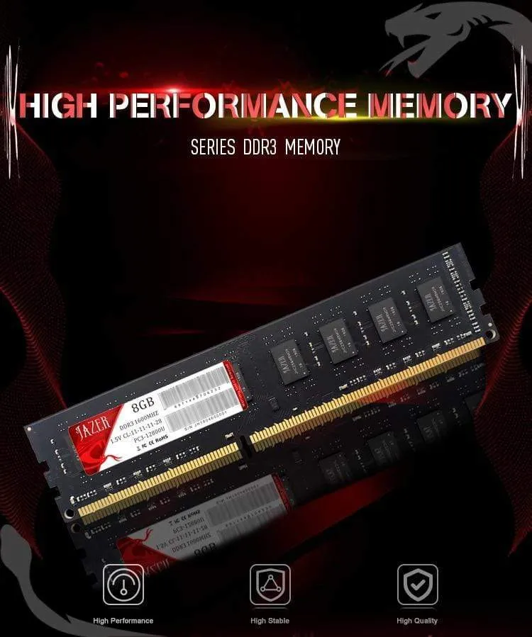 Memoria Ram Ddr3 8 GB 4 GB 1600 MHz Ram Desktop-Computerspeicher