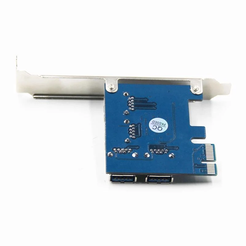 Riser-Karte PCI-E USB 3.0 PCIe-Port-Multiplikator-Karte PCI Express PCIe 1 bis 4 PCI-E zu PCI-E für BTC Miner Mining Machine-Geräte