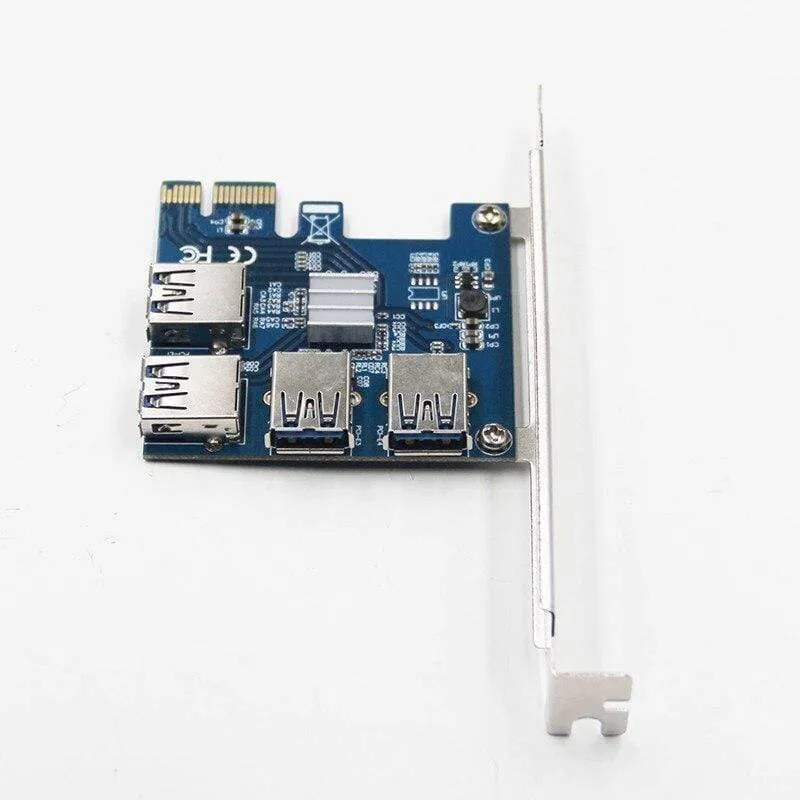 Riser-Karte PCI-E USB 3.0 PCIe-Port-Multiplikator-Karte PCI Express PCIe 1 bis 4 PCI-E zu PCI-E für BTC Miner Mining Machine-Geräte