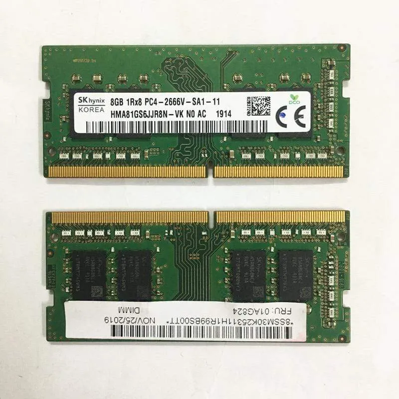 SK hynix DDR4 RAMS 8 GB 1Rx8 PC4-2666V-SA1-11 DDR4 8 GB 2666 MHz Laptop-Speicher 8 GB 2666 DDR4