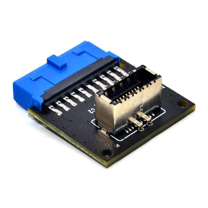 USB 3.0 19-poliger interner Header zu USB 3.1/3.2 Typ C Key A 20-poliger Konverter, Laptop-Dockingstation, Netzteil