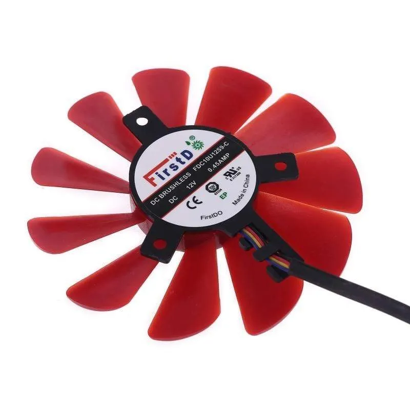 2 Stück 85mm RX-570-RS RX-580-RS FD10U12S9-C Lüfter für XFX RX470 RX570 RS RX580 RS