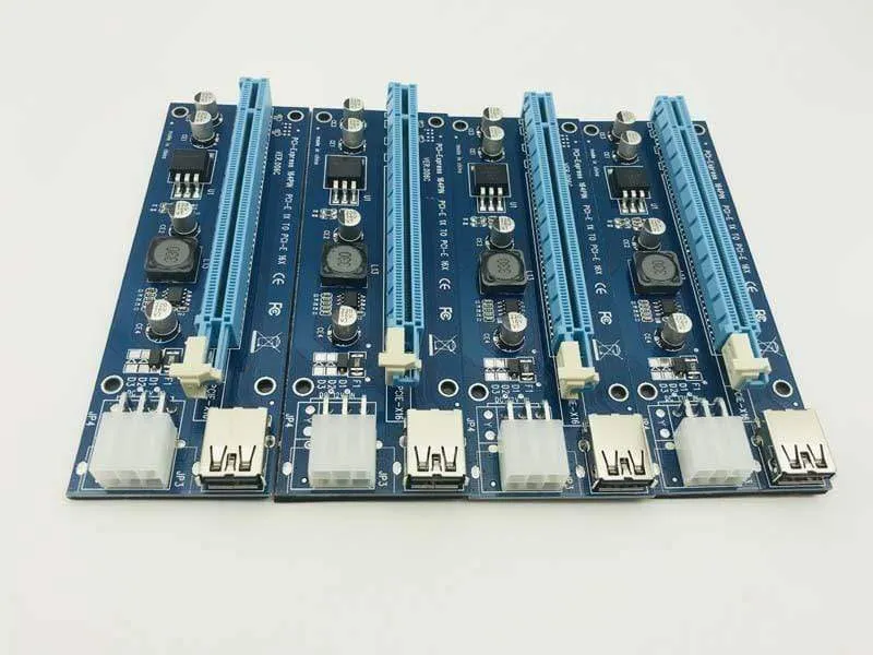 PCIe 1 bis 4 Mining-Karte, PCI Express 16X-Steckplätze, Riser-Karte, PCI-E 1X bis 16x, externer PCI-e-Steckplatz-Adapter, Port-Multiplikator für BTC