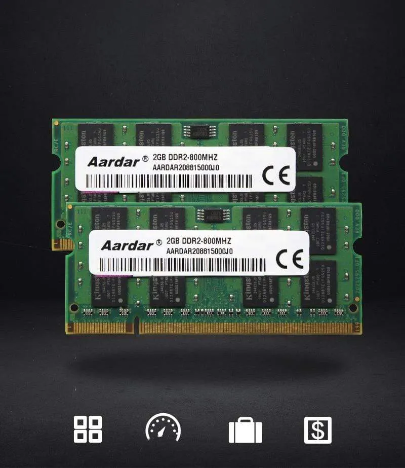 2 GB 667 MHz 2 GB DDR2 für Laptop 2 GB 800 MHz RAM für PC RAM Speicher Computer