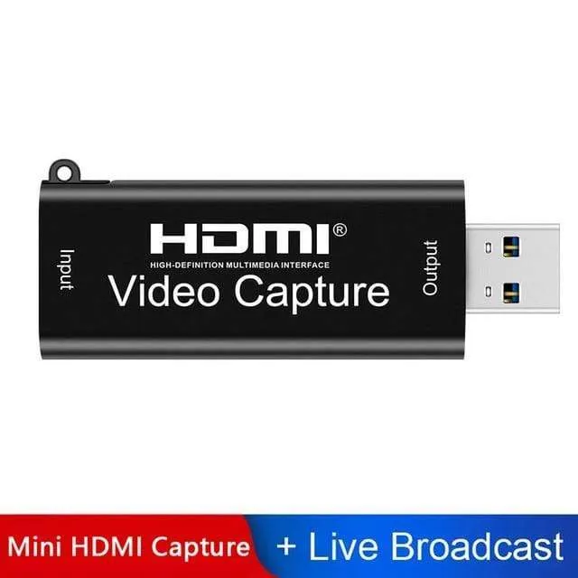 4K Video USB-Aufnahme HDMI-Karte Video Grabber Record Box für PS4 DVD Camcorder Kameraaufnahme Live-Streaming