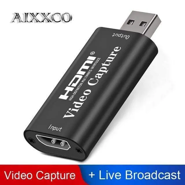 4K Video USB-Aufnahme HDMI-Karte Video Grabber Record Box für PS4 DVD Camcorder Kameraaufnahme Live-Streaming
