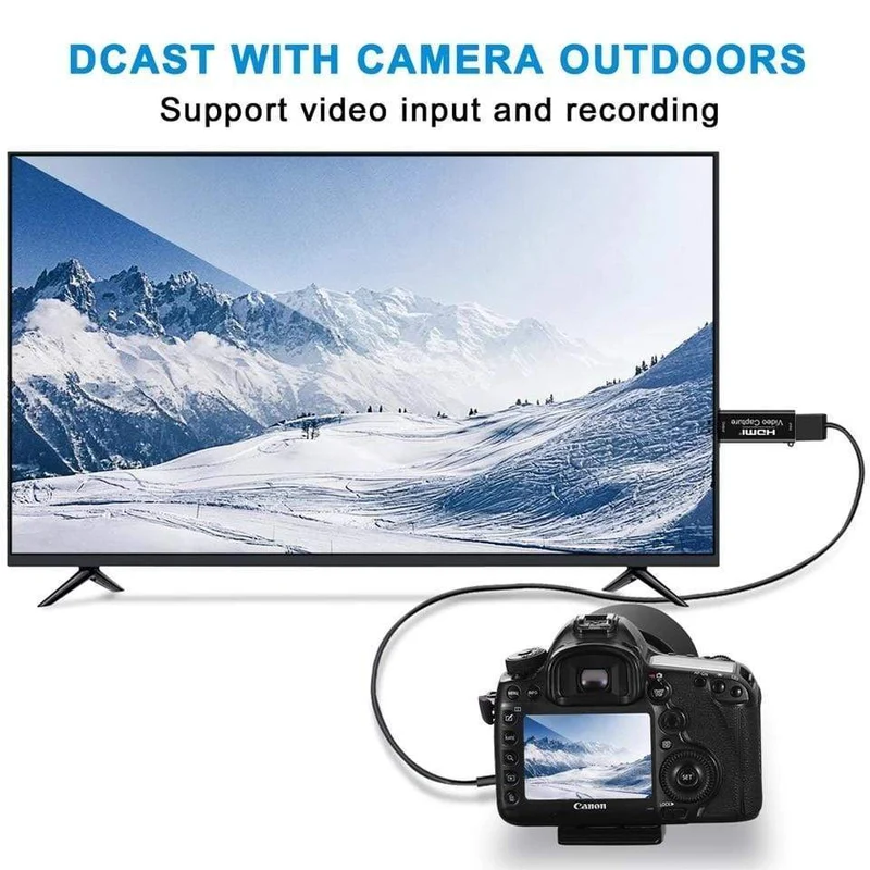 4K Video USB-Aufnahme HDMI-Karte Video Grabber Record Box für PS4 DVD Camcorder Kameraaufnahme Live-Streaming