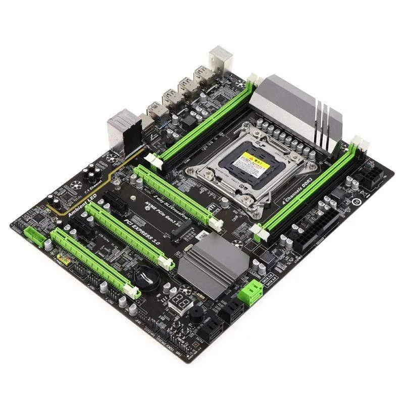 1pc X79 Turbo Moederbord LGA2011 ATX USB3.0 SATA3 PCI-E NVME M.2 SSD Ondersteuning REG ECC geheugen en Xeon E5 Prozessor Neueste