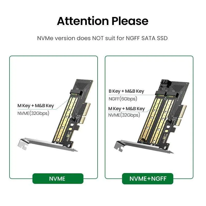 PCIE zu M2 Adapter NVMe M.2 PCI Express Adapter 32 Gbit/s PCI-E Karte x4/8/16 M&B Key SSD Computer Erweiterung Add-On Karten