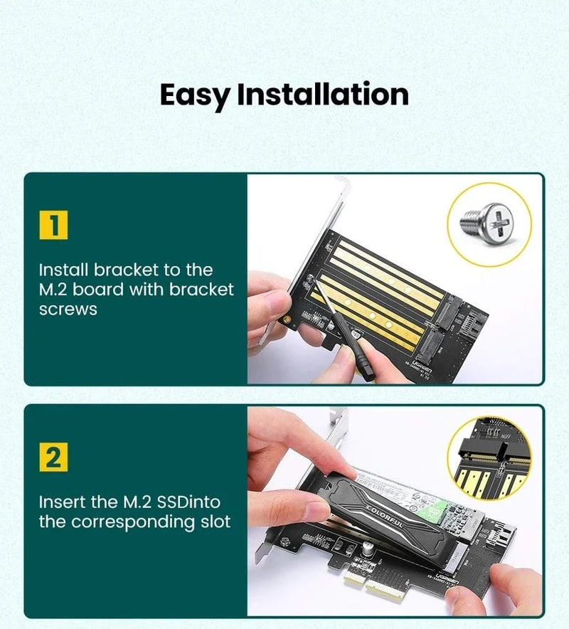 PCIE zu M2 Adapter NVMe M.2 PCI Express Adapter 32 Gbit/s PCI-E Karte x4/8/16 M&B Key SSD Computer Erweiterung Add-On Karten