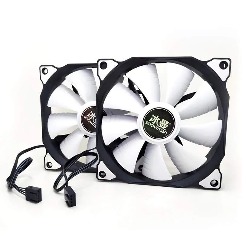 PWM 4-poliger 120-mm-Computergehäuselüfter, leiser 12-cm-Lüfter, CPU-Kühlung, RGB, leiser PC-Kühler, Gehäuselüfter, 12 V DC, Lüftergeschwindigkeit anpassen