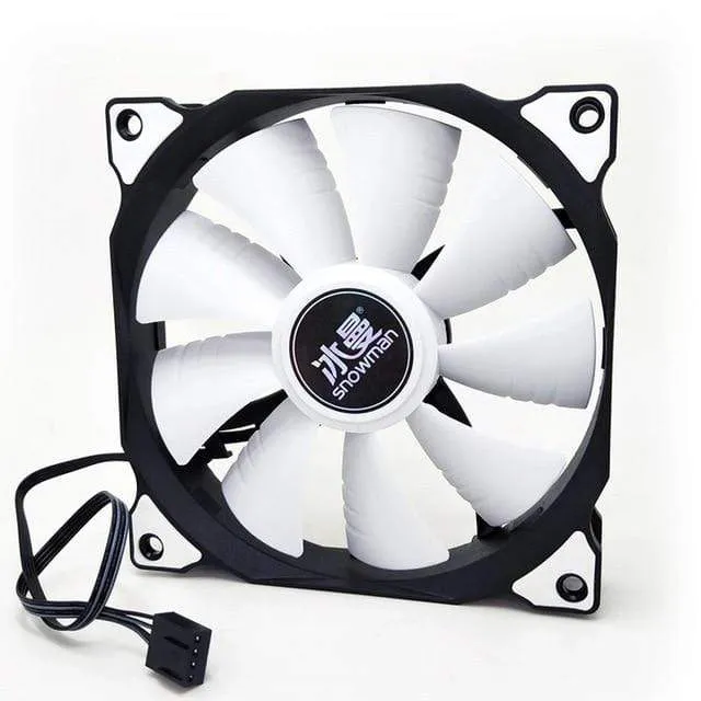 PWM 4-poliger 120-mm-Computergehäuselüfter, leiser 12-cm-Lüfter, CPU-Kühlung, RGB, leiser PC-Kühler, Gehäuselüfter, 12 V DC, Lüftergeschwindigkeit anpassen