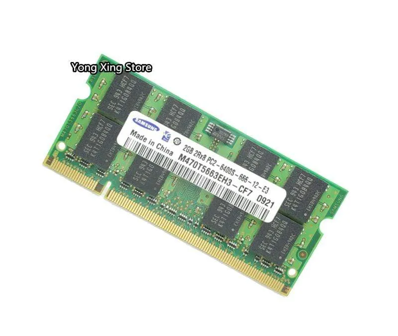 Samsung DDR2 2 x 2 GB 4 GB Zweikanal 800 MHz PC2-6400S DDR 2 2G 4G Notebook-Speicher Laptop RAM 200PIN SODIMM