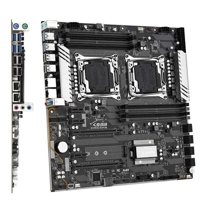 X99 Dual CPU Motherboard Intel Xeon LGA 2011-3 E5 V3 V4 CPU 8 DDR4 Steckplätze ECC REG M.2 NVME USB3.0 E-ATX Server Mainboard