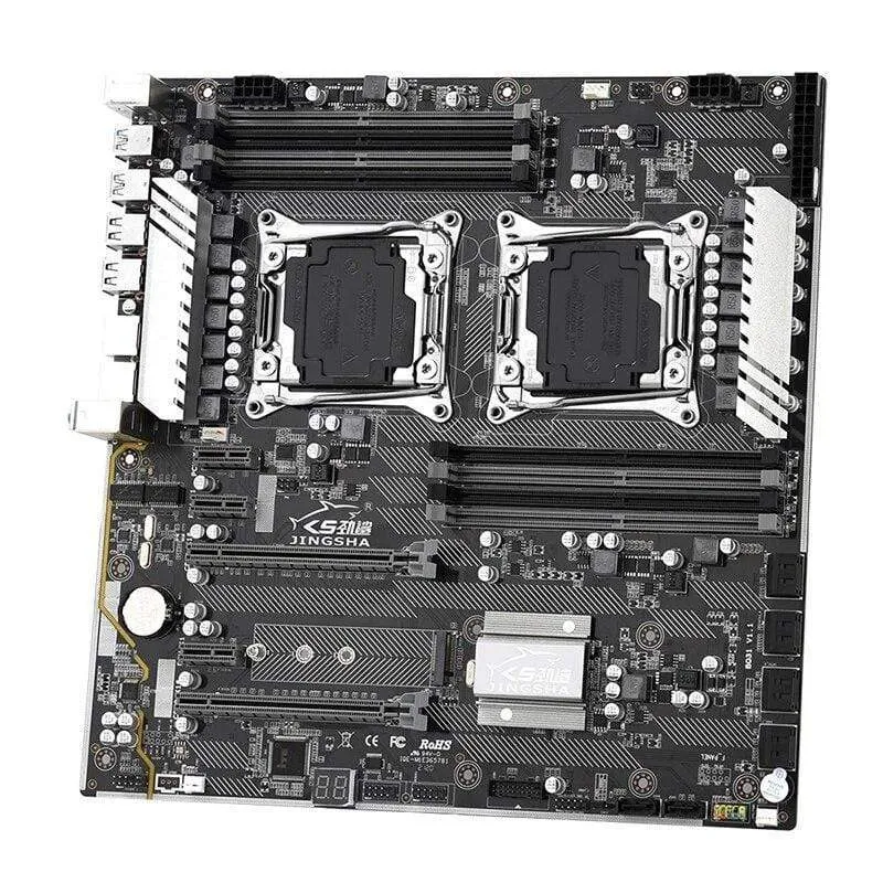X99 Dual CPU Motherboard Intel Xeon LGA 2011-3 E5 V3 V4 CPU 8 DDR4 Steckplätze ECC REG M.2 NVME USB3.0 E-ATX Server Mainboard