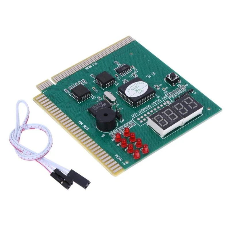 AK PCI & ISA Motherboard Tester Diagnoseanzeige 4-stelliger PC-Computer Motherboard Debug Post Card Analyzer