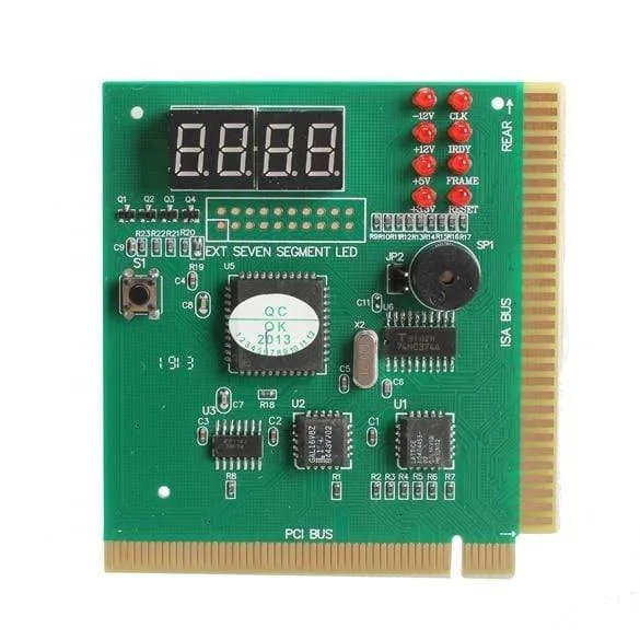 AK PCI & ISA Motherboard Tester Diagnoseanzeige 4-stelliger PC-Computer Motherboard Debug Post Card Analyzer