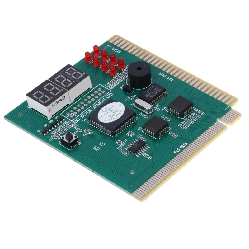 AK PCI & ISA Motherboard Tester Diagnoseanzeige 4-stelliger PC-Computer Motherboard Debug Post Card Analyzer