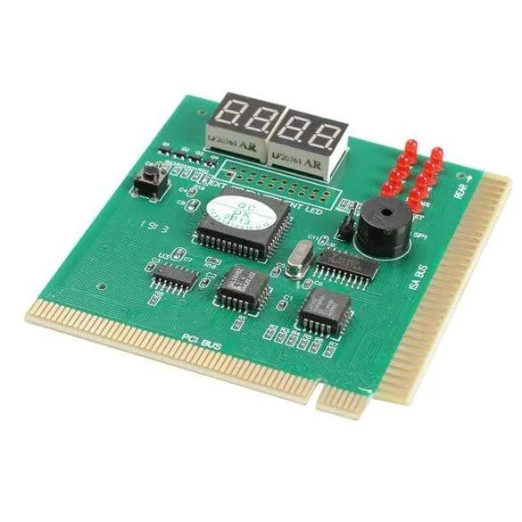 AK PCI & ISA Motherboard Tester Diagnoseanzeige 4-stelliger PC-Computer Motherboard Debug Post Card Analyzer