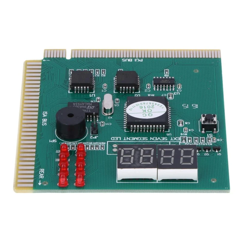 AK PCI & ISA Motherboard Tester Diagnoseanzeige 4-stelliger PC-Computer Motherboard Debug Post Card Analyzer