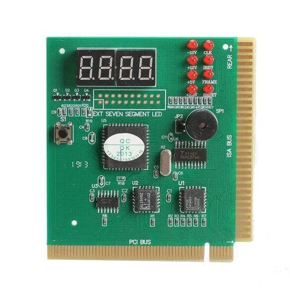 AK PCI & ISA Motherboard Tester Diagnoseanzeige 4-stelliger PC-Computer Motherboard Debug Post Card Analyzer