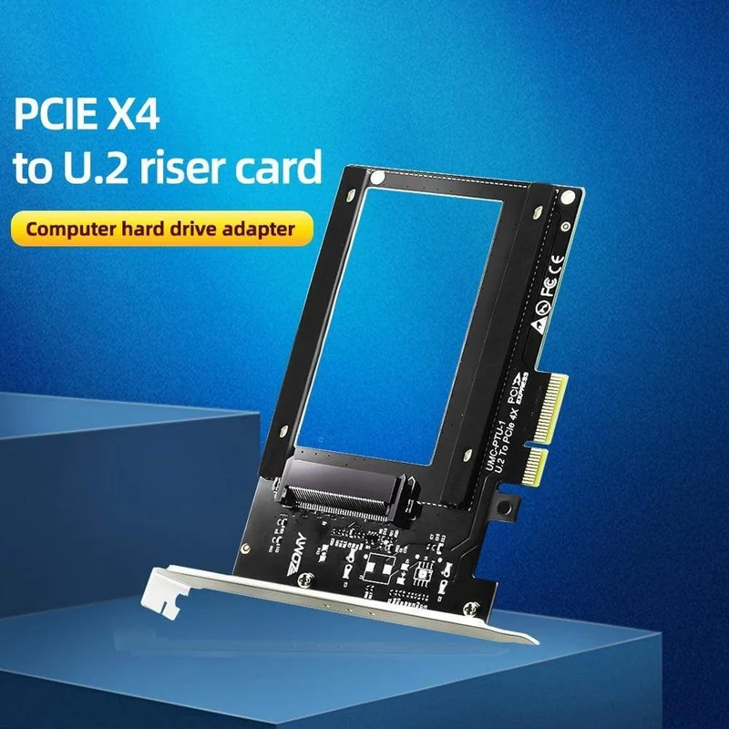 PCIE Riser U.2 zu PCI Express3.0 X4 Adapter Schnittstelle Gen3 PCI-Karte Computer Festplatte Computerkomponenten Erweiterung PCI-Karte