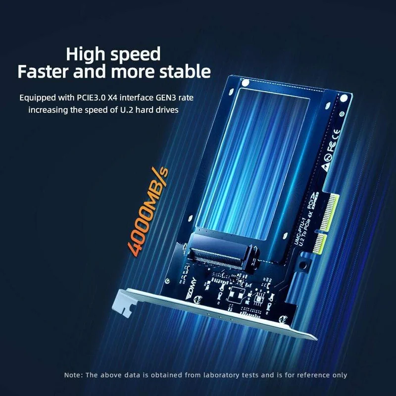 PCIE Riser U.2 zu PCI Express3.0 X4 Adapter Schnittstelle Gen3 PCI-Karte Computer Festplatte Computerkomponenten Erweiterung PCI-Karte