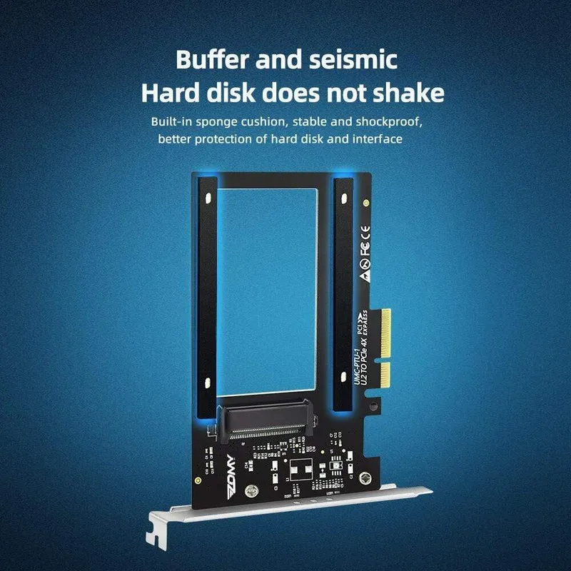 PCIE Riser U.2 zu PCI Express3.0 X4 Adapter Schnittstelle Gen3 PCI-Karte Computer Festplatte Computerkomponenten Erweiterung PCI-Karte