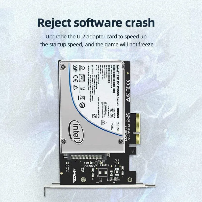 PCIE Riser U.2 zu PCI Express3.0 X4 Adapter Schnittstelle Gen3 PCI-Karte Computer Festplatte Computerkomponenten Erweiterung PCI-Karte
