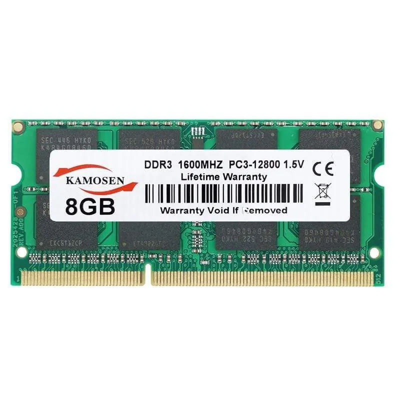 DDR3 RAM 1GB 2GB 4GB 8GB 8500MHz 1333MHz 1600MHz 1866MHz Notebook-Speicher 240-poliger nicht-ECC ungepufferter SODIMM