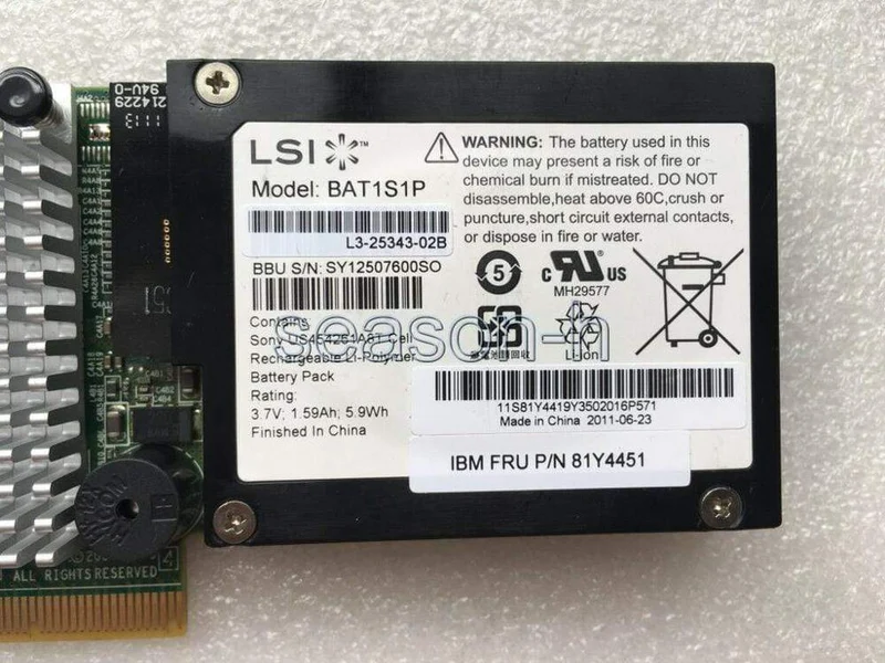 LSI00202+LSI00292+BBU08 Megaraid SAS 9260-8i+SSD 2.0 SSD-Schlüssel 512m RAID-Controller