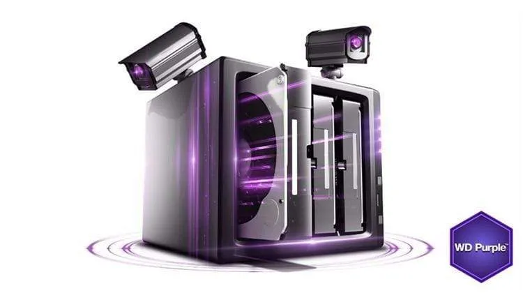 Western Digital WD Purple Surveillance Festplatte 1TB 2TB 3TB 4TB SATA 6.0Gb / s 3.5 "Festplatte für CCTV-Kamera AHD DVR IP NVR