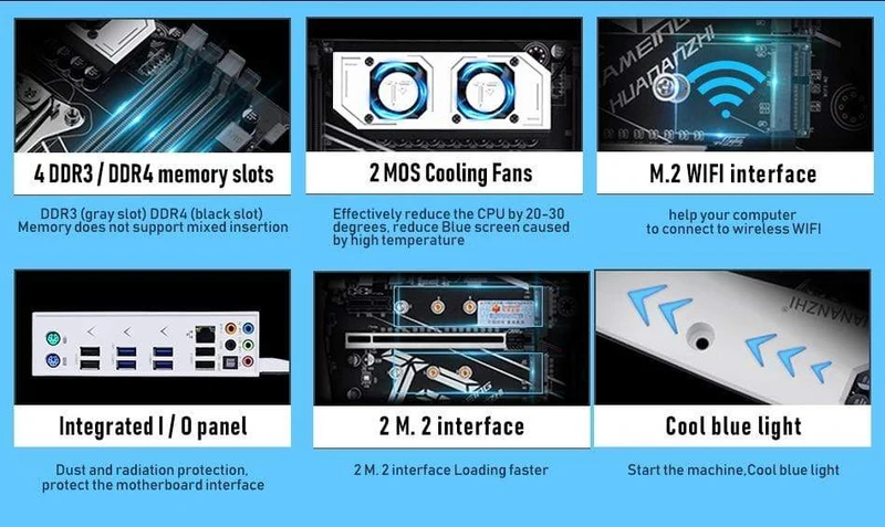 X99 TF Motherboard Combo Kit Set CPU Intel XEON E5 2678 V3 Speicher 4*8G DDR3 RECC 1600 Speicher M.2 NVME USB3.0 ATX