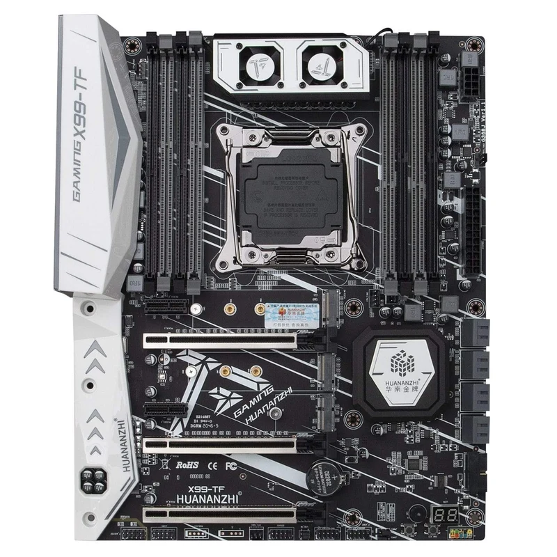 X99 TF Motherboard Combo Kit Set CPU Intel XEON E5 2678 V3 Speicher 4*8G DDR3 RECC 1600 Speicher M.2 NVME USB3.0 ATX
