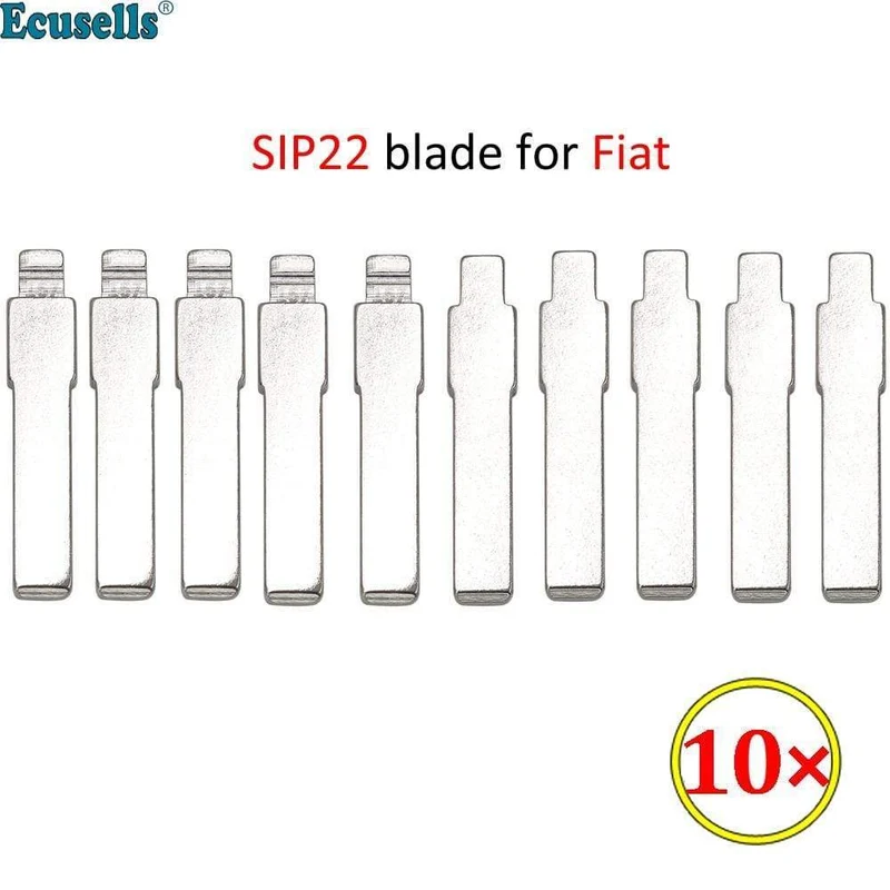 10 Teile/los Geändert Flip Blank Key Klinge Uncut SIP22 157# für Fiat Doblo Freemont Ducato Punto Panda Qubo Tipo Metall klinge NO.157