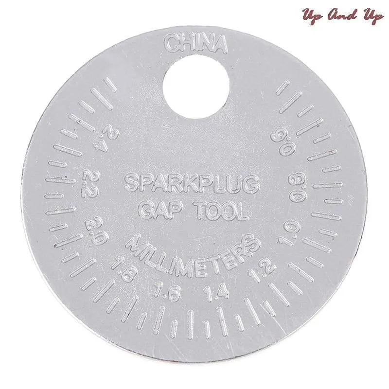 1 Stück Münztyp 0.6–2.4 mm Zündkerzen-Lückenmessgerät, Messwerkzeug, Bereich, Zündkerzen-Messgerät, Kaliber-Messwerkzeug