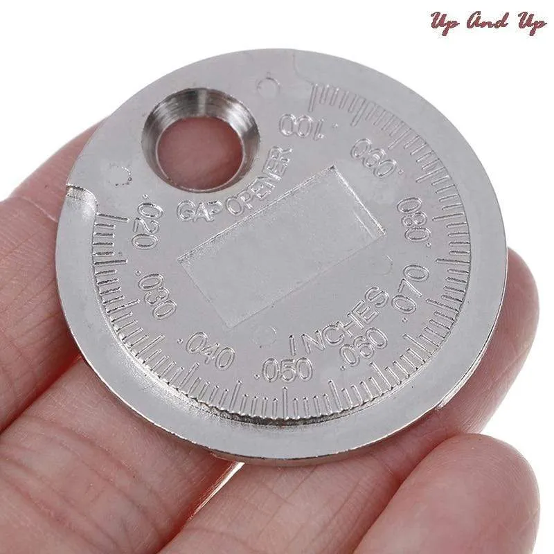 1 Stück Münztyp 0.6–2.4 mm Zündkerzen-Lückenmessgerät, Messwerkzeug, Bereich, Zündkerzen-Messgerät, Kaliber-Messwerkzeug