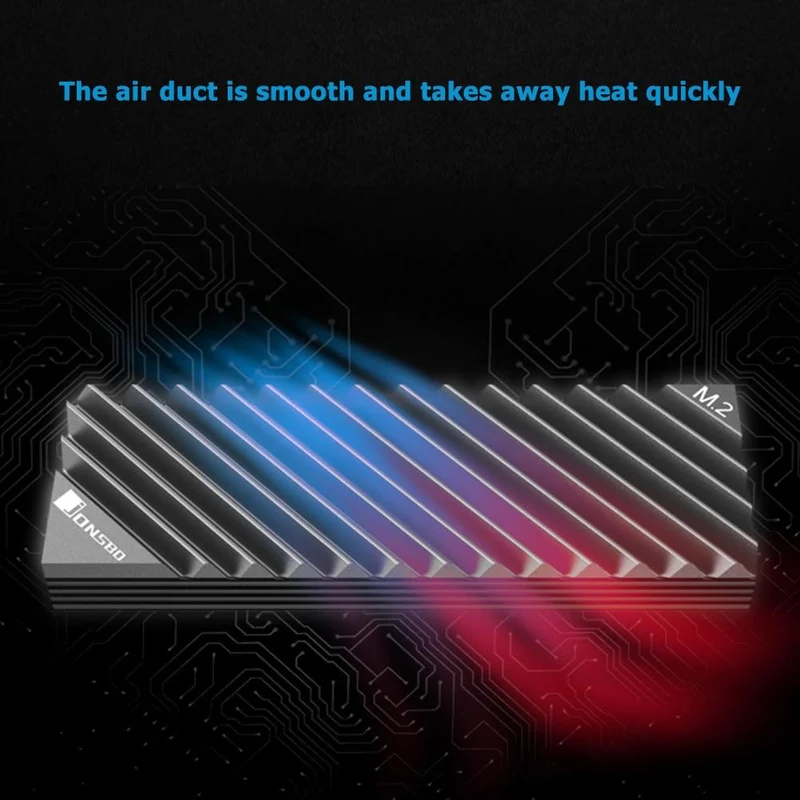 M.2 SSD NVMe Kühlkörper Kühlkörper M.2 2280 SSD Festplatte Aluminium Kühlkörper Kühler Thermal Pad für Desktop PC Thermische dichtung
