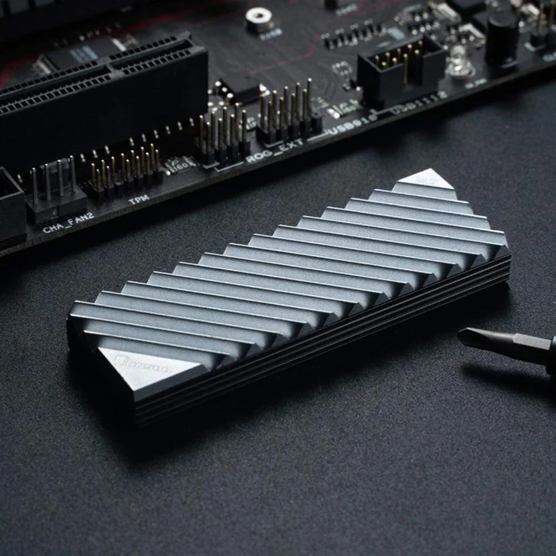 M.2 SSD NVMe Kühlkörper Kühlkörper M.2 2280 SSD Festplatte Aluminium Kühlkörper Kühler Thermal Pad für Desktop PC Thermische dichtung