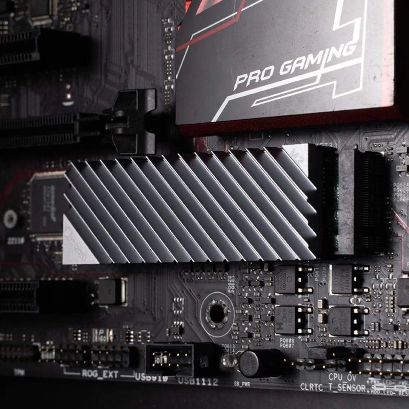 M.2 SSD NVMe Kühlkörper Kühlkörper M.2 2280 SSD Festplatte Aluminium Kühlkörper Kühler Thermal Pad für Desktop PC Thermische dichtung