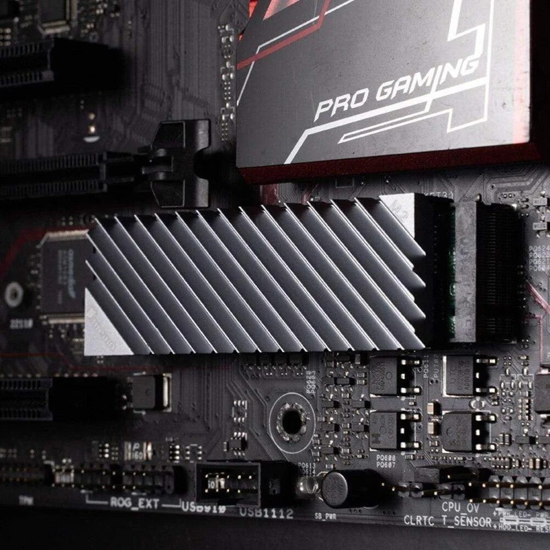 M.2 SSD NVMe Kühlkörper Kühlkörper M.2 2280 SSD Festplatte Aluminium Kühlkörper Kühler Thermal Pad für Desktop PC Thermische dichtung